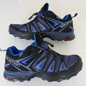 Salomon X Ultra 3 GTX Women’s 9.5 Blue Black Waterproof Hiking Shoes 400027